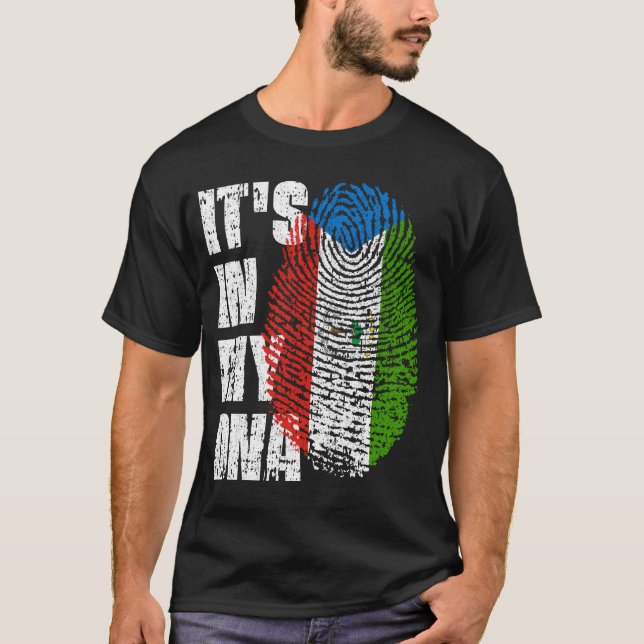 IT'S IN MY DNA Equatorial Guinea Flag Boy Girl  T-Shirt (Front)