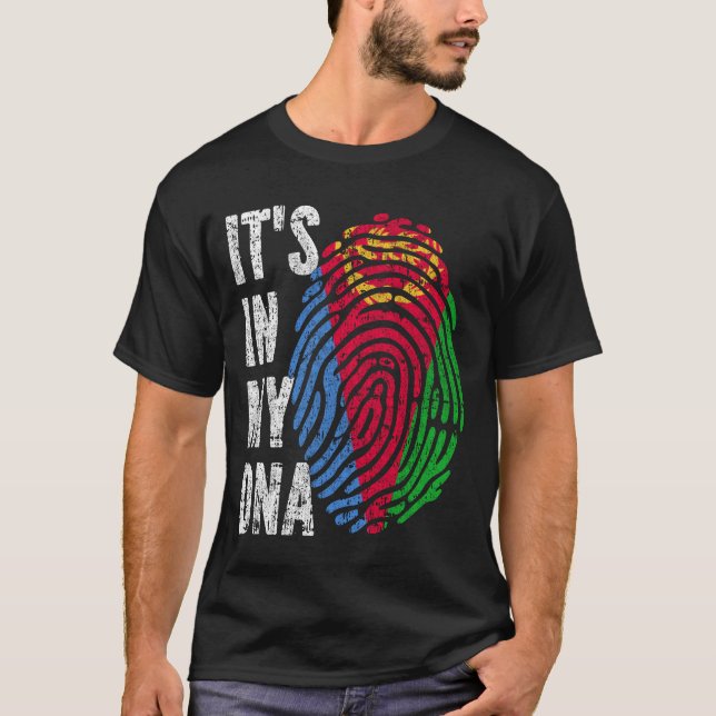 IT'S IN MY DNA Eritrea Flag Men Women Kids T-Shirt (Front)