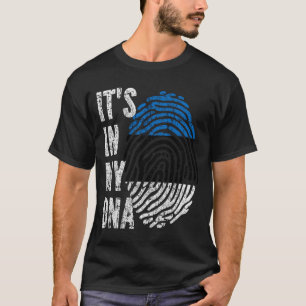 IT'S IN MY DNA Estonia Flag Men Women Kids T-Shirt