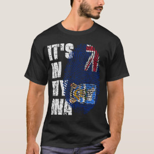 IT'S IN MY DNA Falkland Islands Flag Boy Girl Gift T-Shirt