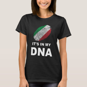 It's In My Dna Fingerprint Italian Country Flag It T-Shirt