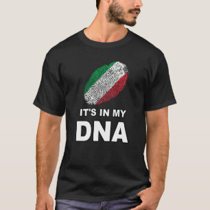 It's In My Dna Fingerprint Italian Country Flag It T-Shirt