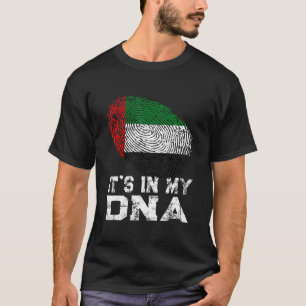 It's In My Dna Fingerprint United Arab Emirates Fl T-Shirt