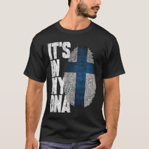 It's In My DNA Finnish Shirt Proud Hispanic Gift