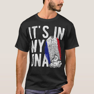 Its in my DNA France Country French fingerprint Mo T-Shirt