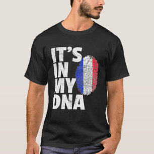 Its In My Dna French France Flag Pride National Co T-Shirt