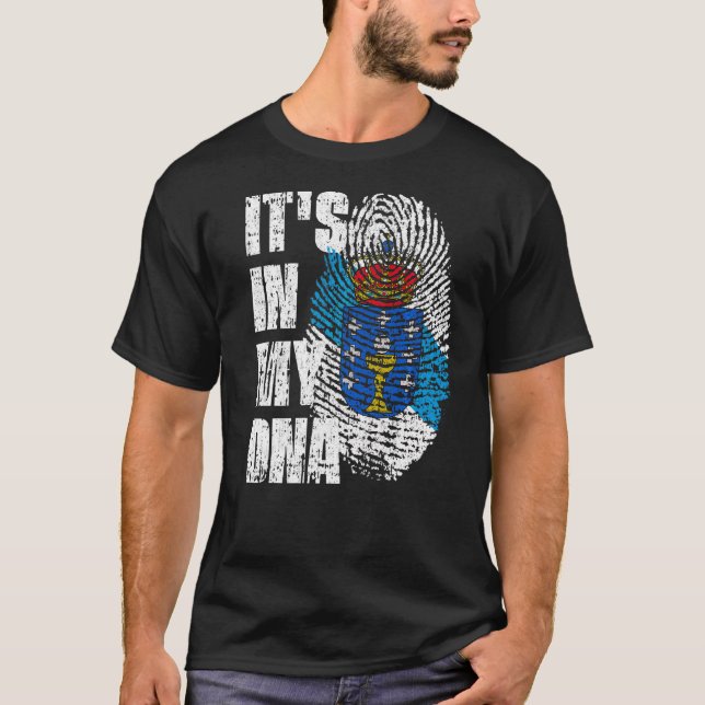 It's In My Dna Galicia Flag Galician T-Shirt (Front)