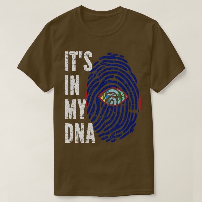 ITS IN MY DNA Guam Flag Men Women Kids T-Shirt (Design Front)