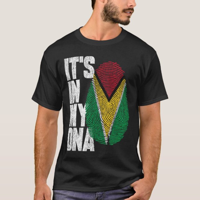 It's In My DNA Guyanese Shirt Proud Gift Guyana (Front)