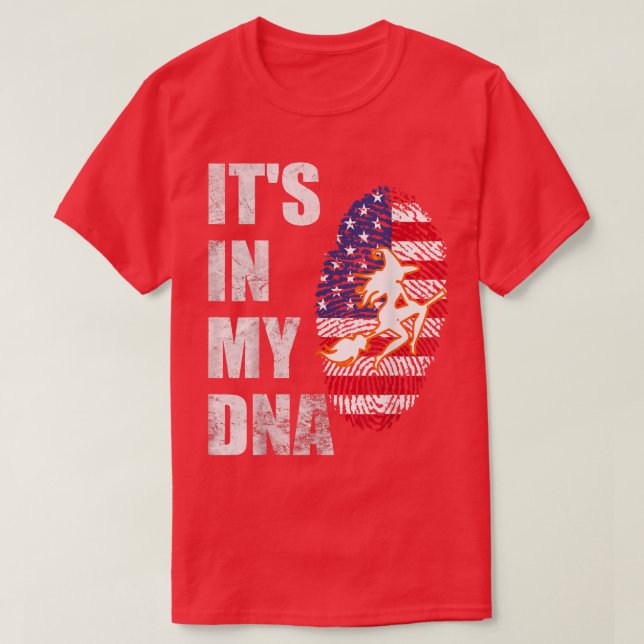 It's In My DNA Halloween Witch  T-Shirt (Design Front)