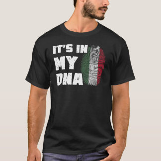 It's In My DNA Hungary Flag Fingerprint Men Women T-Shirt
