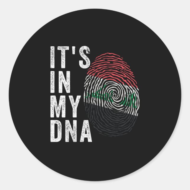 It's In My DNA - Iraq Flag Classic Round Sticker (Front)