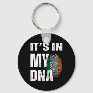 It's In My Dna Ireland Irish Flag Gifts Men Women Key Ring