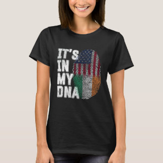 Its In My DNA Irish American Flag Proud Irish Amer T-Shirt