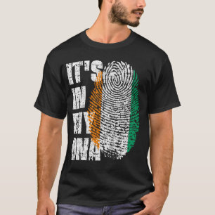 IT'S IN MY DNA Ivory Coast Flag Boy Girl Gift T-Shirt