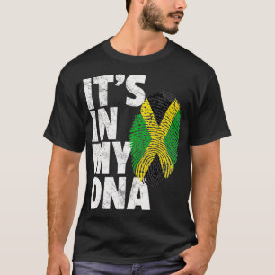 IT'S IN MY DNA Jamaican Jamaica Flag Pride Nationa T-Shirt