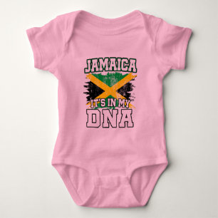 It's In My DNA Jamaican Pride Jamaica Flag Lover Baby Bodysuit