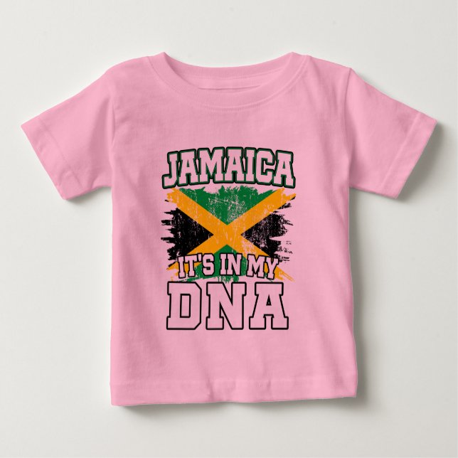 It's In My DNA Jamaican Pride Jamaica Flag Lover Baby T-Shirt (Front)
