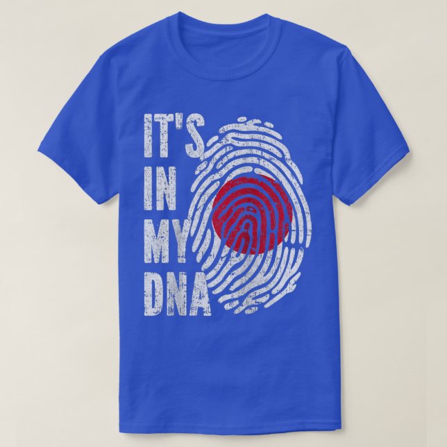 IT'S IN MY DNA Japan Flag Japanese Raglan Baseball T-Shirt (Design Front)