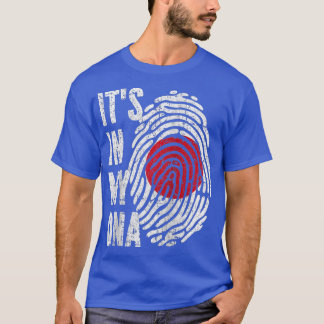 IT'S IN MY DNA Japan Flag Japanese Raglan Baseball T-Shirt