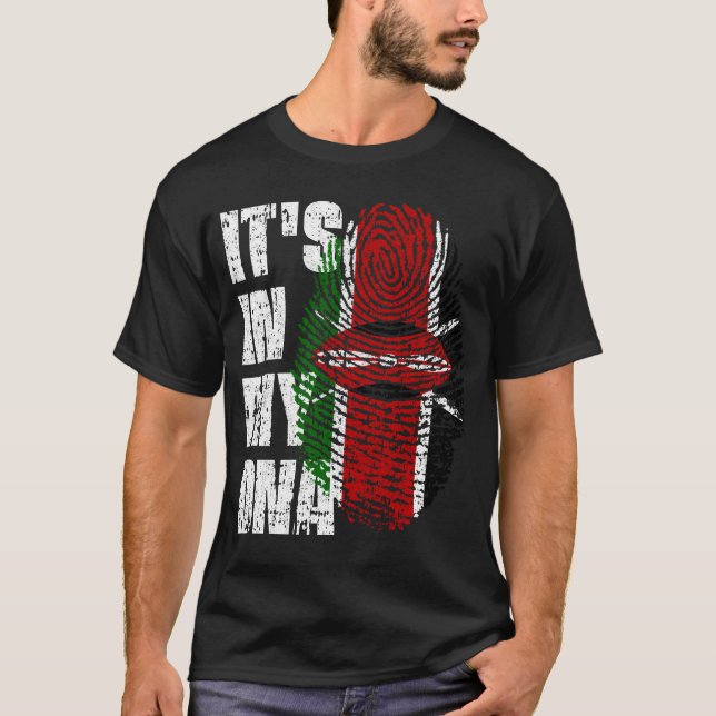 IT'S IN MY DNA Kenya Flag Boy Girl Gift T-Shirt (Front)