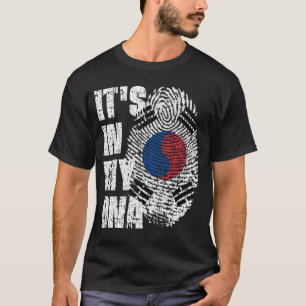 IT'S IN MY DNA Korea Flag Boy Girl Gift T-Shirt