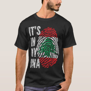 IT'S IN MY DNA Lebanon Flag Men Women Kids T-Shirt