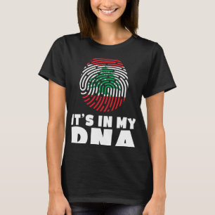 It's In My DNA Lebanon Flag Proud Lebanese Pride R T-Shirt