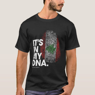 It'S In My Dna Lebanon Flag Shirt Lebanese Roots