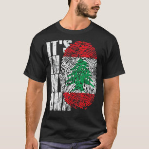 It's In My Dna Lebanon Graphic For Men Women Leban T-Shirt