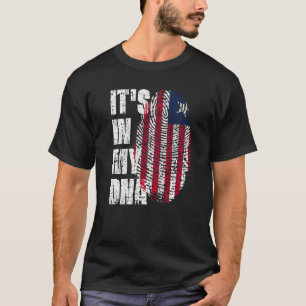 It's In My Dna Liberia Flag Liberian T-Shirt