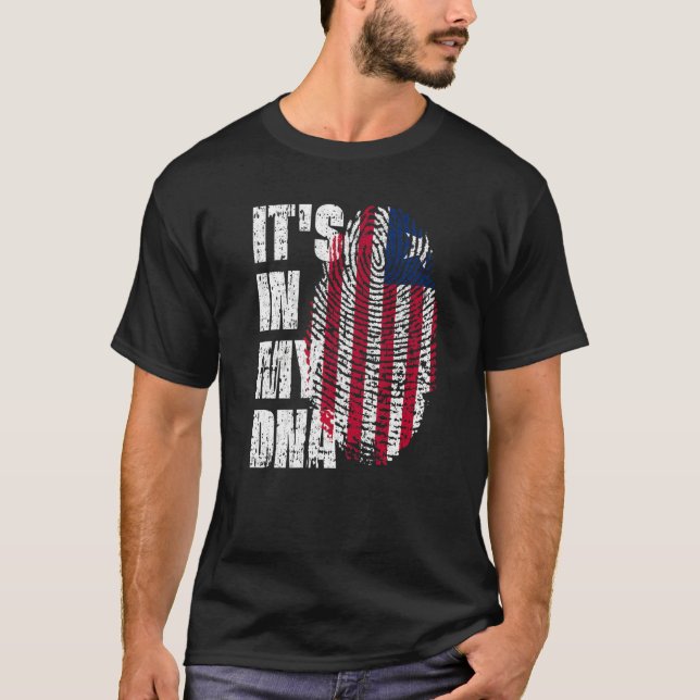 It's In My Dna Liberia Flag Liberian T-Shirt (Front)