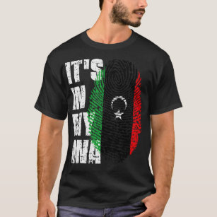 ITS IN MY DNA Libya Flag Boy Girl Gift T-Shirt