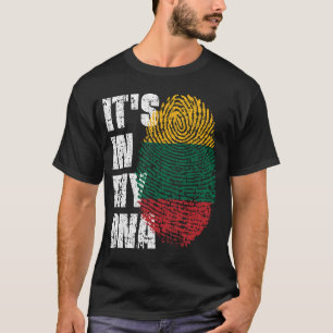 IT'S IN MY DNA Lithuania Flag Boy Girl Gift T-Shirt