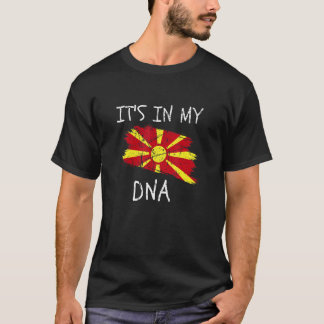 It's in my DNA Macedonia Flag Proud Macedonian Pri T-Shirt