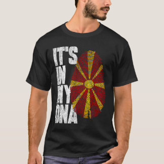 It's In My DNA Macedonian Proud Macedonia Flag T-Shirt