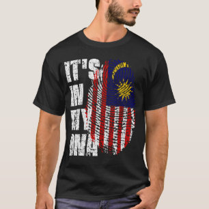 IT'S IN MY DNA Malaysia Flag Boy Girl Gift T-Shirt