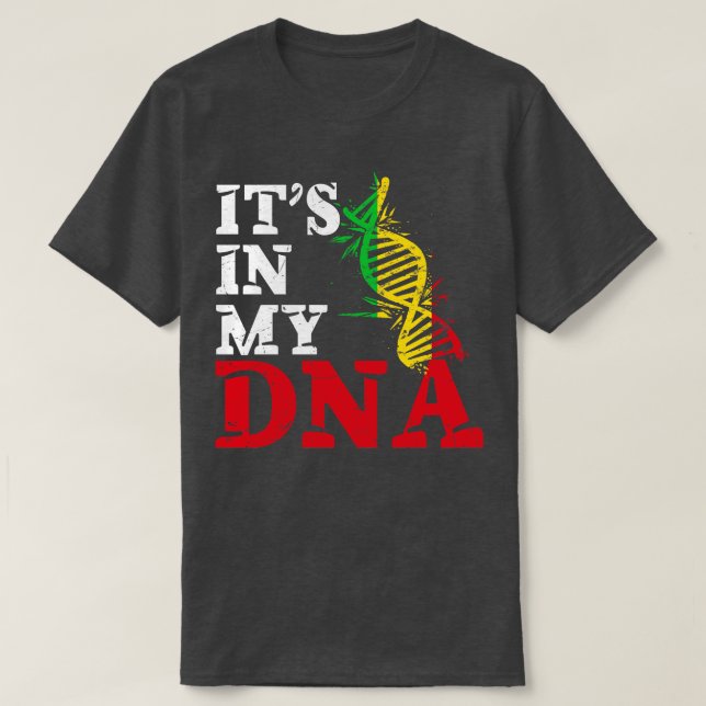 Its in my DNA Mali T-Shirt (Design Front)