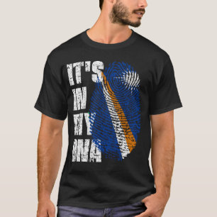 IT'S IN MY DNA Marshall Islands Flag Boy Girl Gift T-Shirt