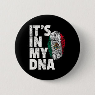 It's In My Dna Mexican Mexico Flag Cinco De Mayo G 6 Cm Round Badge