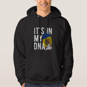 It's in My DNA Moldova Flag Moldovan motorcycle ri Hoodie