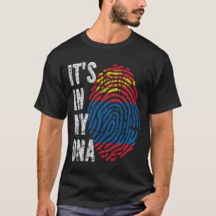 IT'S IN MY DNA Mongolia Flag Men Women Kids T-Shirt
