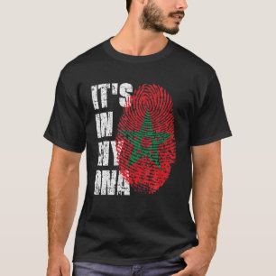 IT's IN MY DNA Morocco Flag Moroccan T-Shirt