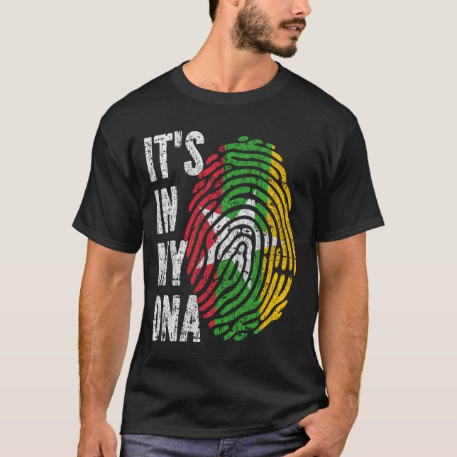 IT'S IN MY DNA Myanmar, Burma Flag Men Women Kids T-Shirt (Front)