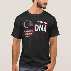 Its In My DNA National Flag Malaysian Patriotic Ma T-Shirt