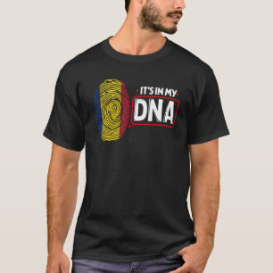 Its In My DNA National Flag Romanian Patriotic Rom T-Shirt