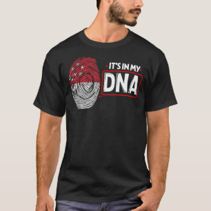 Its In My DNA National Flag Singaporean Patriotic  T-Shirt