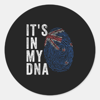 It's In My DNA - New Zealand Flag Classic Round Sticker