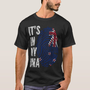 IT'S IN MY DNA New Zealand Flag Men Women Kids T-Shirt