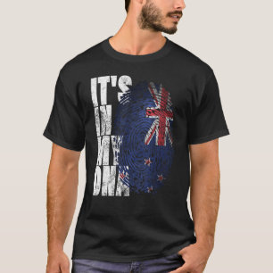 Its In My Dna New Zealand Maori Kiwi Haka Fan Nz F T-Shirt